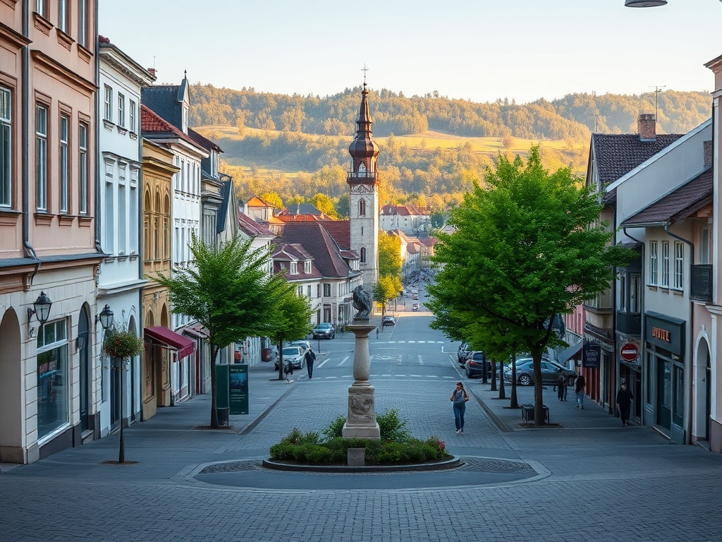 Plakat zapowiadający Dzierżoniów Acro Cup obok zdjęcia symbolizującego zdarzenie drogowe w mieście